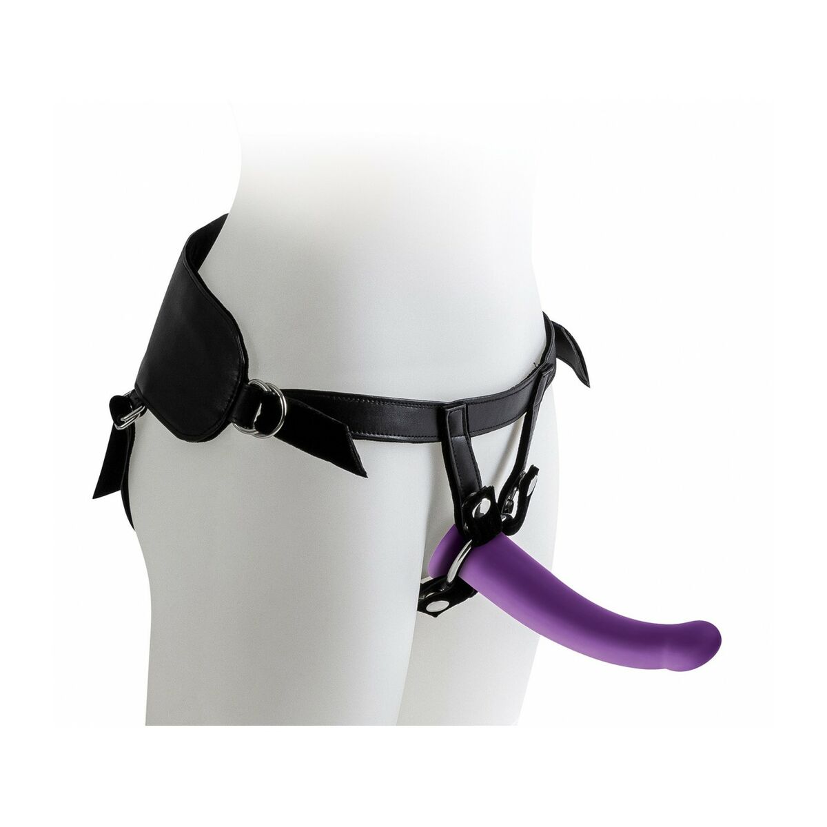 Dildo cu ham Virgite Mov S/M/L